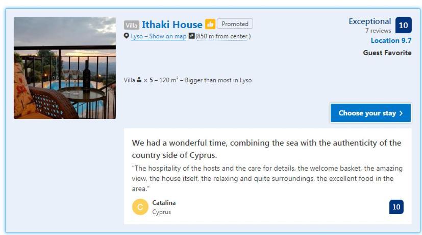 Ithaki House Vila Lysos Exterior foto